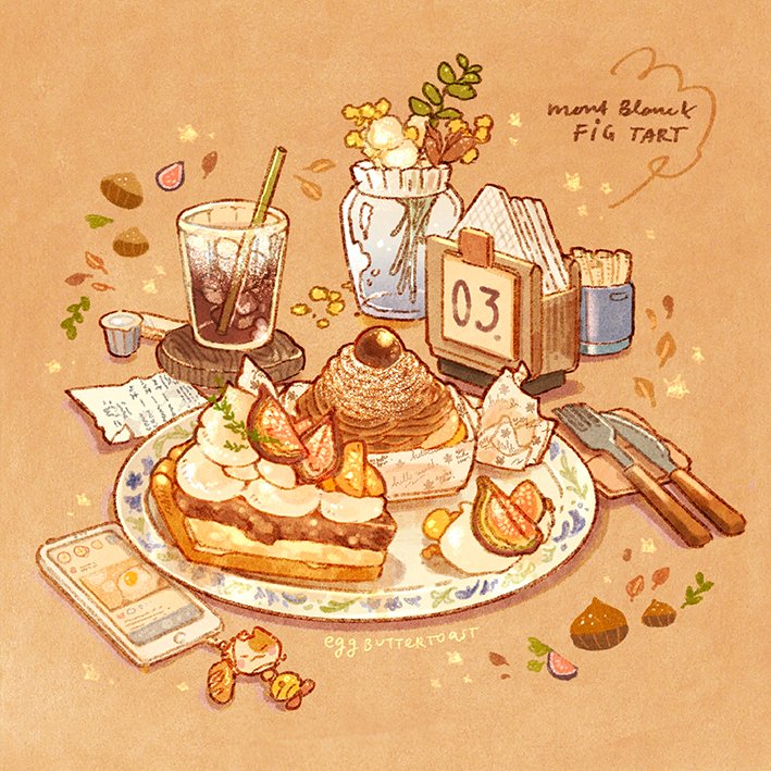 bestrollever's tweet photo. 🍂Autumn break-Fig tart and mont blanc at a cafe✨🍂 https://t.co/NcykQF5q23
