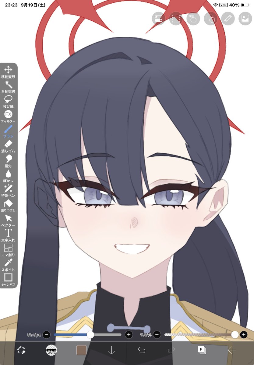 ap4ria's tweet photo. 表情どっちがいいかな？ https://t.co/nzRdVBqY8m