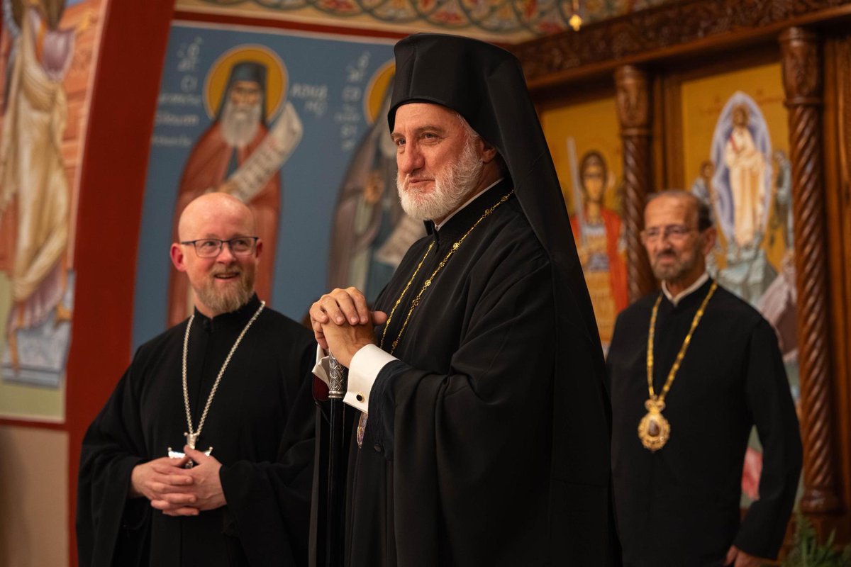OrthoObserver's tweet photo. Friday evening, September 18, over 100 faithful gathered at Holy Transfiguration Greek Orthodox Church in Anchorage, Alaska for the Great Vespers of Consecration, commencing the consecration rites for the Archdiocese’s northernmost parish.

📸OO/Loren Holmes https://t.co/uXb7IH5ehi