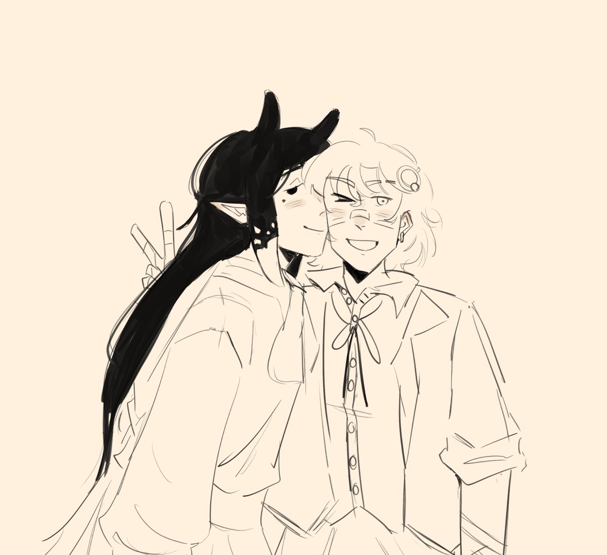 Im_Alcor's tweet photo. No flirting in the hallways!

#kronillust #ameliaRT #inART #holotrials https://t.co/YqDdzM54zT