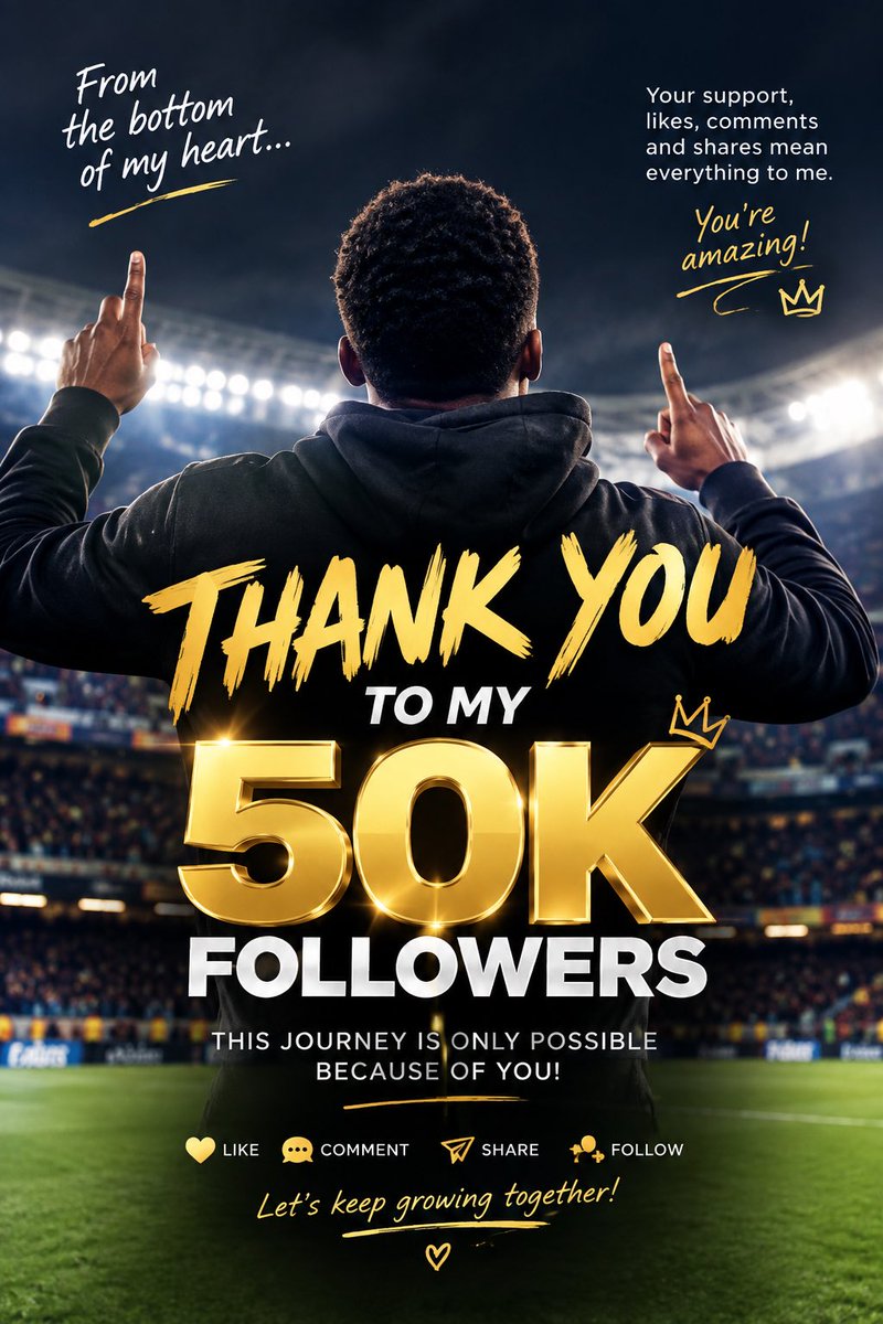 SixtusAbiakam's tweet photo. Thank you for 50k followers everyone https://t.co/ywXZnvfF1J