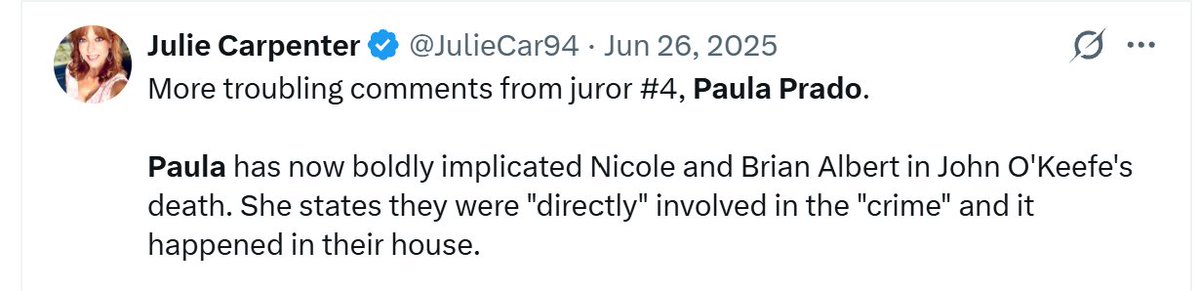 SlamminBjB's tweet photo. Dear X,
Want to see Julie Carpenter's own words? Want to see the wild contradictions?  Here, we have the Queen of Mean doing a complete flip flop. Make it make sense. 
These are screen shots of her own posts. No speculation. No opinions. Just screenshots of Julie Carpenter's own posts. 

xoxo,
Ben