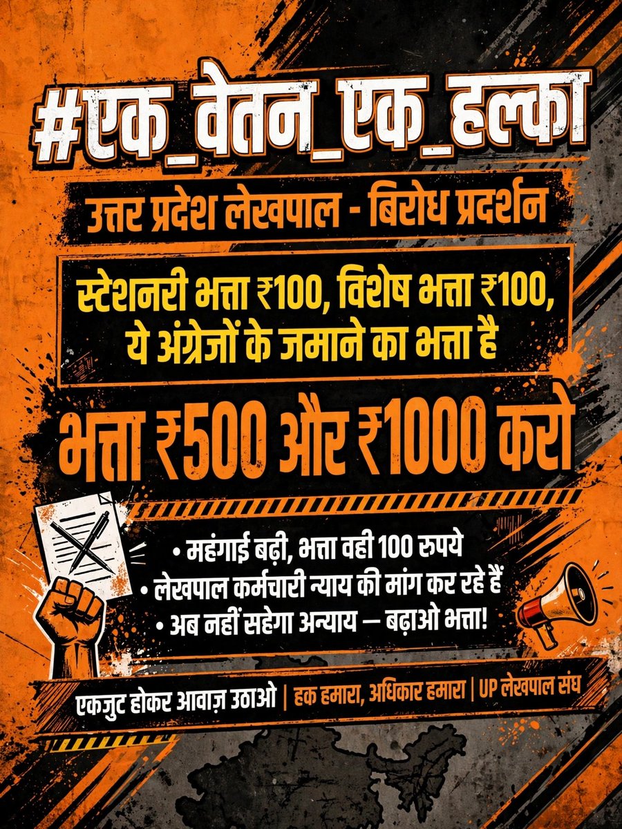 ivipinsharmabsr's tweet photo. #एक_वेतन_एक_हल्का https://t.co/Pvj6xL3Gvg