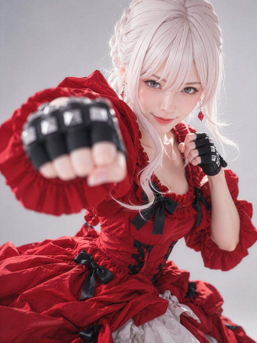 ne8o6i's tweet photo. 『最後にひとつだけお願いしてもよろしいでしょうか』の主人公・スカーレットのコスプレしてみました✨ 衣装��ウィッグも雰囲気もこだわって、強くて美しいスカーレットを意識して撮影📸 作品好きな人いるかな？気に入ってくれたら、いいね・リポスト・フォローしてもらえるとうれしいです！ https://t.co/NnxoNT5xDE
