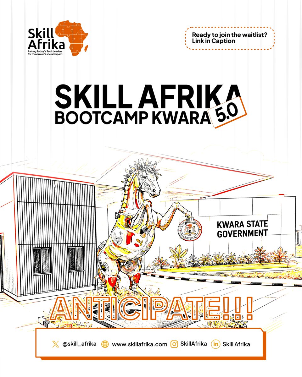 skill_afrika_'s tweet photo. Your current situation is not the end of your story.
Come and write the next chapter.
🔗 Join the waitlist:
https://t.co/HHpE0Kklx7
#SkillAfrika #Kwara5 #SkillAfrikaBootcamp #TechKwara #IlorinTech #DesiredFuture https://t.co/NsPxLezoqR