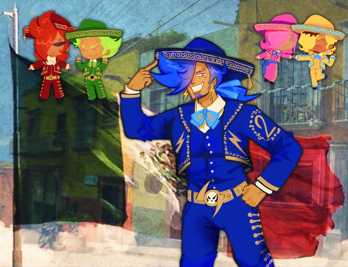 Ava_IMTIRED's tweet photo. HAPPY HISPANIC HERITAGE MONTH!!! Featuring the Vinsmoke mariachi band 🇲🇽🇲🇽🇲🇽 #ONEPIECE〜 https://t.co/fP7MTAXbrz