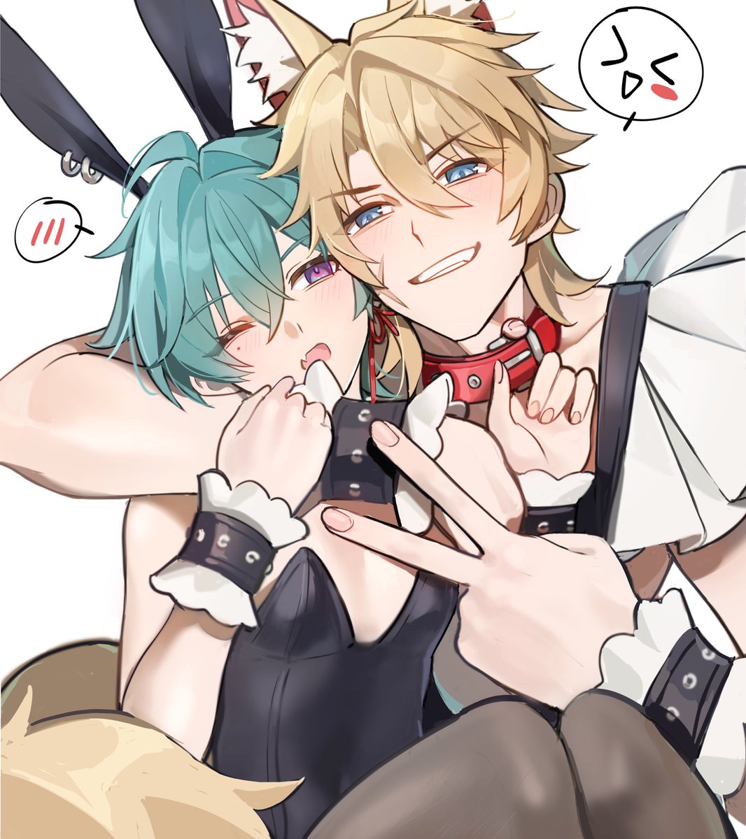 neon0101001's tweet photo. 🐺🐰#varhen #团洛 https://t.co/teoGoXs1XP