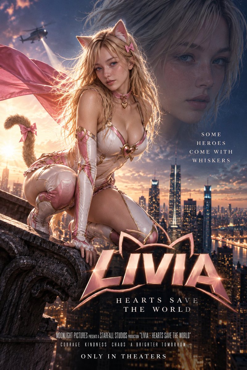 CatgirlLivia's tweet photo. QT your superhero movie poster  

I'm cracking up 🤣 
which movie would you guys watch?

TFTI @steph_davis_ai 

ALL ARE INVITED 🫶 https://t.co/Lfc20Z4PX5