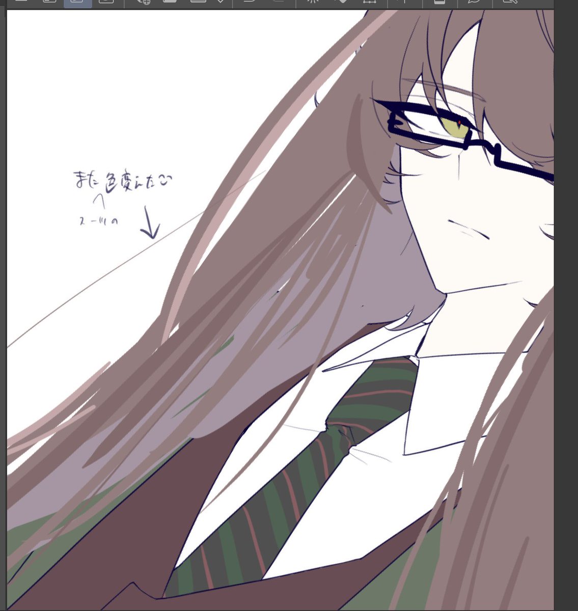 WODA_Xll's tweet photo. 描く度に髪が長いままだったらって遊んでる  音虐だよ https://t.co/pnsJSIqcfg