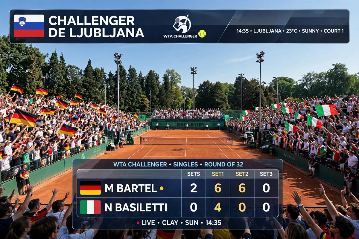 SportPerTuttiOk's tweet photo. WTA Challenger de Ljubljana ๐พ๐ธ๐ฎ | Semifinal
M Barthel ๐ฉ๐ช 6๏ธโฃ | 6๏ธโฃ
N Basiletti ๐ฎ๐น 4๏ธโฃ | 0๏ธโฃ
#WTA #WTAChallenger #Challenger #Ljubljana #Eslovenia #MBarthel #NBasiletti #Alemania #Italia https://t.co/5fIW9oJOZe