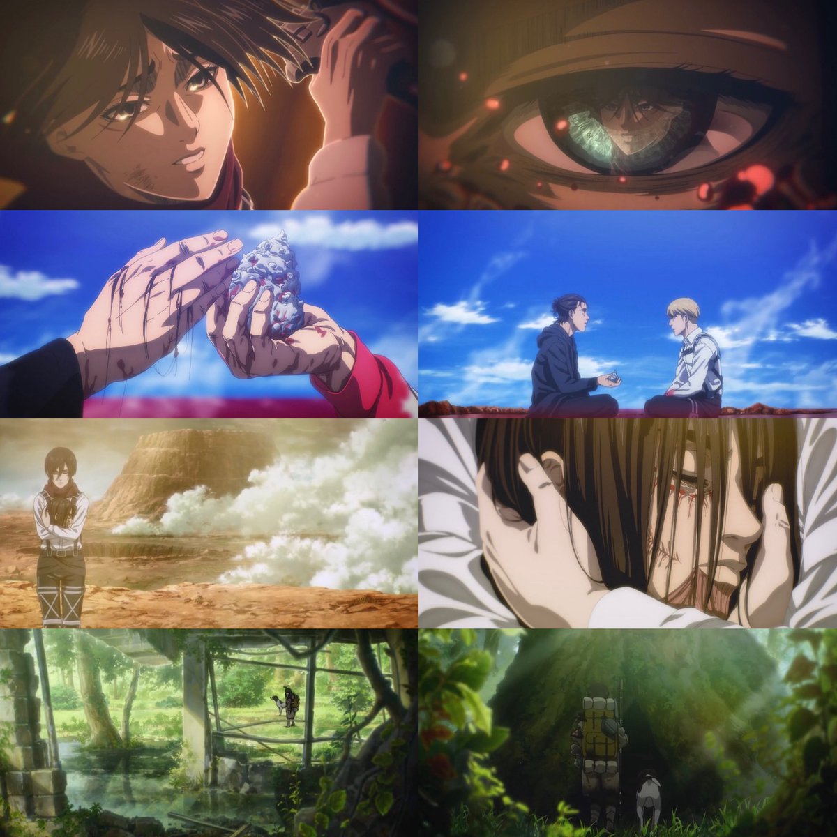 Solo3655's tweet photo. @ZBrag102 Nooooo the show where the animators were dying to get the episodes out hours and days in advance had issues in the final versions of the episodes due to the terrible scheduling they were given???? Who’d have thought????? But lets compare the finales of both series 😂🫵🏽 https://t.co/vQb0f4kO7l