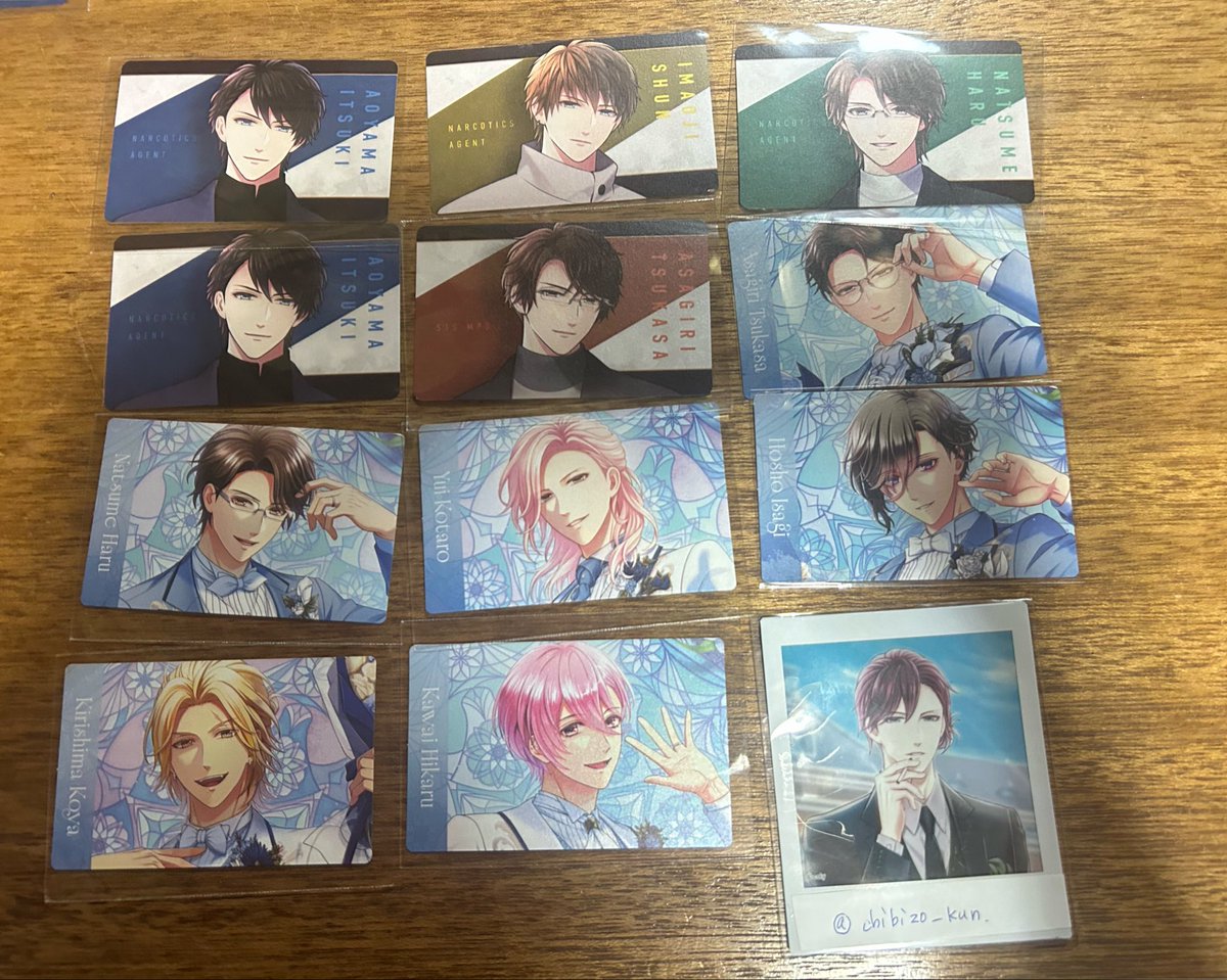 chibizo_kun's tweet photo. 【交換希望】スタマイ  アニバ 10th ドラマト購入特典 
譲→ ドラマト青山 夏目 今大路 朝霧 
スタマイ 由井 夏目 朝霧 桐嶋可愛 宝生
求→服部 関
前半特典との交換も可能です。

郵便での交換希望。
お気軽にお声がけください。 https://t.co/yNBKr1A3Ok