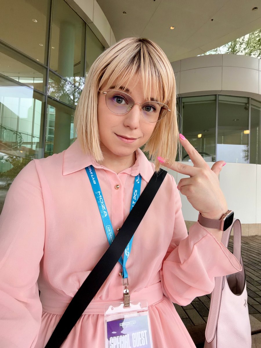 BlancRyuuzaki's tweet photo. Come visit us at @SimGamingExpo today! 💖 https://t.co/0uKVOMHpf8