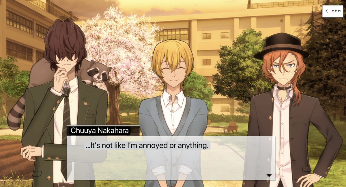 snowykolya's tweet photo. chuuya’s such a bad liar is he even trying https://t.co/taoM8C6uqR