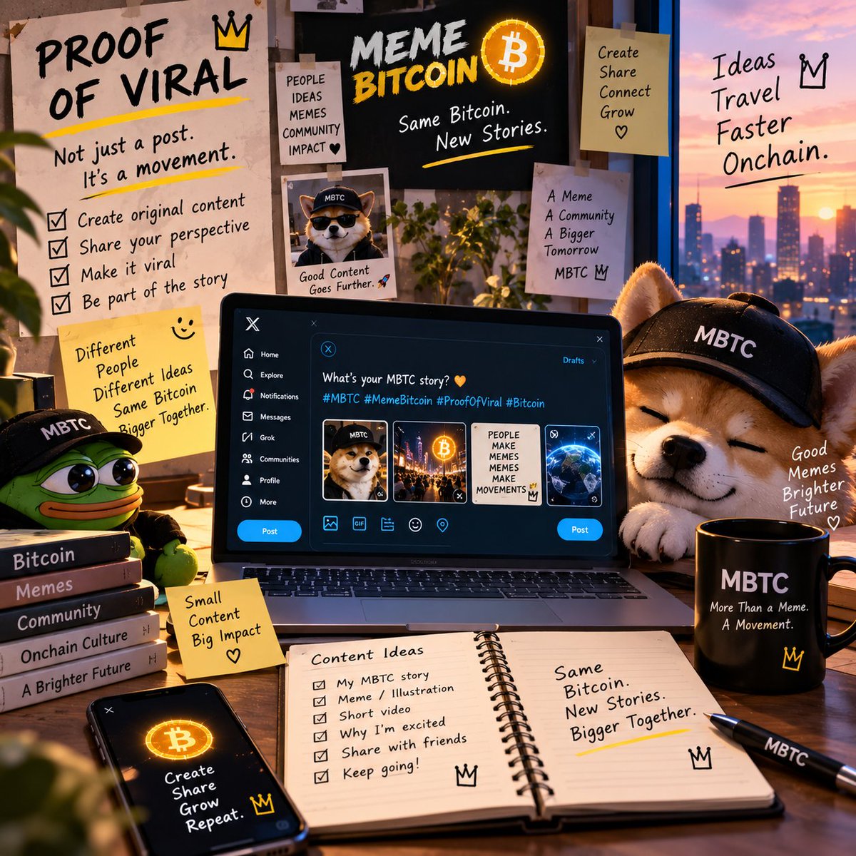 kasala91's tweet photo. 요즘 @1096361BTC 의 POV에 참여하면서 한 가지 재미있는 점을 발견했습니다.

처음에는 매일 글 하나를 작성해서 제출하는 단순한 참여형 미션이라고 생각했는데, 내용을 살펴보니 단순히 포스팅 횟수만 채우는 방식은 아니네요.

POV에서는 사람들이 만든 콘텐츠의 확산과 퀄리티도 함께 보고, 그중 의미 있는 활동을 한 참여자에게 매주 Emblem을 주는 방식으로 운영되고 있습니다.

그래서 저도 요즘은 매일 비슷한 내용을 반복하기보다는 오늘은 어떤 이야기를 해볼까 조금씩 고민하게 되는 것 같습니다.

생각해보면 이게 Proof of Viral이라는 이름과도 꽤 잘 맞는 것 같네요.

누군가 만들어 놓은 문장을 그대로 반복하는 것보다 각자 MBTC를 바라보는 관점과 경험을 콘텐츠로 만들고, 또 다른 사람이 그 이야기에 반응하면서 새로운 이야기가 이어지는 것.

결국 하나의 밈이나 narrative가 커지는 과정도 이런 식으로 시작되는 게 아닐까 싶습니다.

오늘 이 글도 수많은 POV 중 하나겠지만, 이렇게 하나씩 쌓인 콘텐츠들이 나중에 어떤 커뮤니티를 만들어낼지 궁금하네요.

오늘도 저만의 방식으로 하나 남겨봅니다. 🟠

@1096361BTC

#MBTC #MemeBitcoin #ProofOfViral #Bitcoin