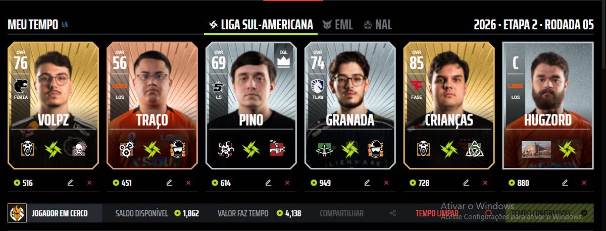 GamerInSiege_GG's tweet photo. @r6_fantasy Um time barato que pode surpreender. https://t.co/iEU6bZq6sx