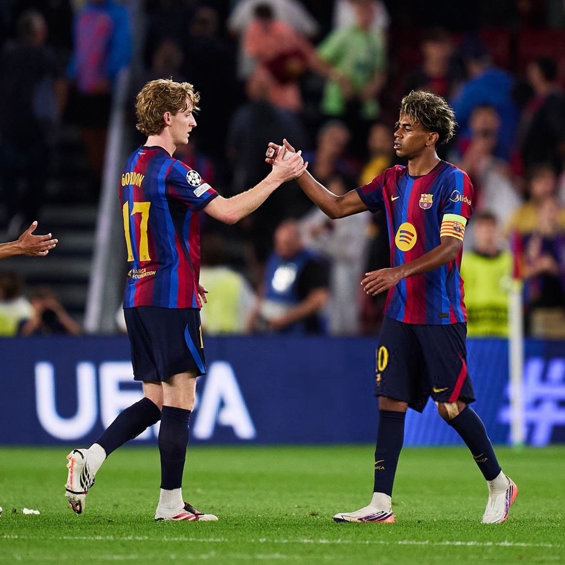 BarcaUniversal's tweet photo. 🚨 Anthony Gordon: "At this level, everyone has roughly the same level of talent, except for Lamine Yamal and Pedri and players of that kind."

"As for the rest of us, we're pretty close to each other. It's the mindset that separates the great players from the good players."

"I've played with amazing players who never reached their full potential because they lacked mental consistency. For me, having a strong mindset is better than having a lot of talent. Talent is so fickle."