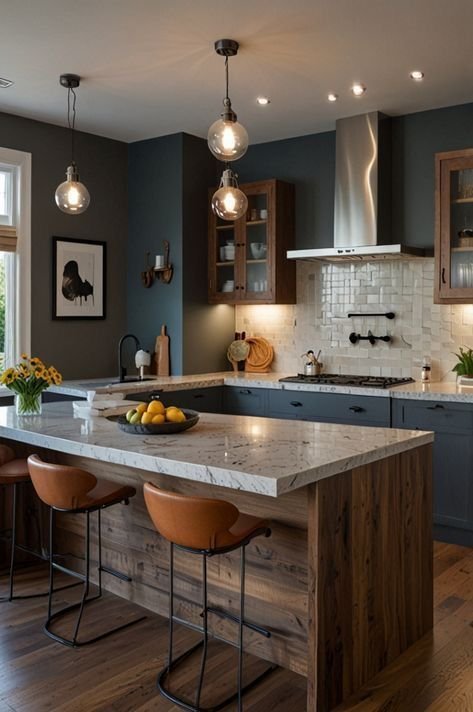 Arthetec's tweet photo. Moody kitchen https://t.co/tr1AUjO6Pj
