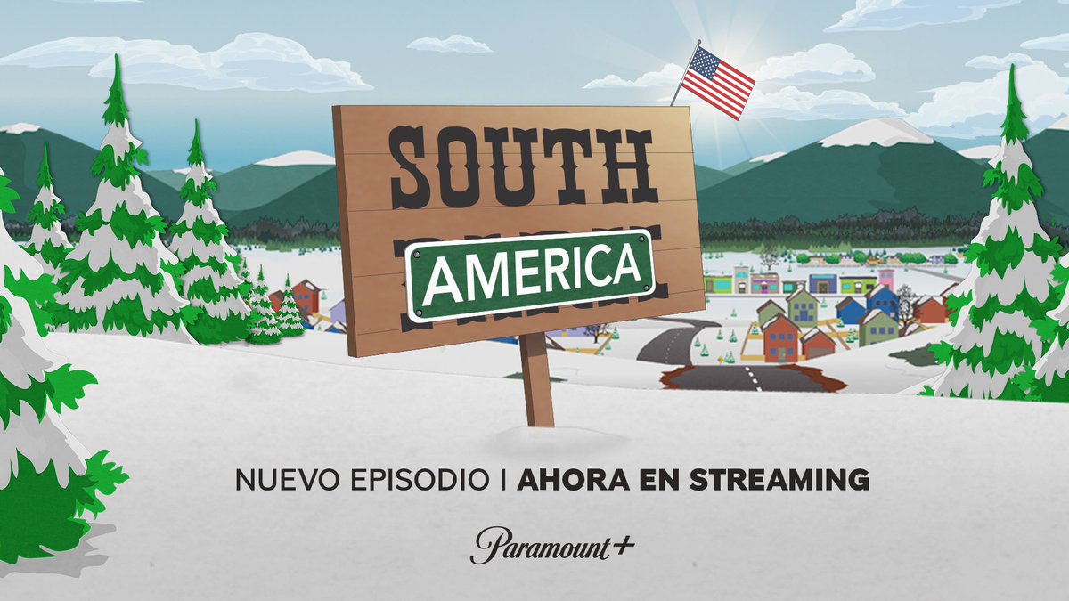 aniswimtv's tweet photo. Ajusten los cinturones porque se viene alto quilombo. 🍿🔥
Cartman y la banda están de vuelta para hacer de las suyas.
Nuevo episodio ya disponible en Paramount Plus. 🏔️✨

#SouthPark #ParamountPlus #SoutAmerica https://t.co/cvaL9pK727