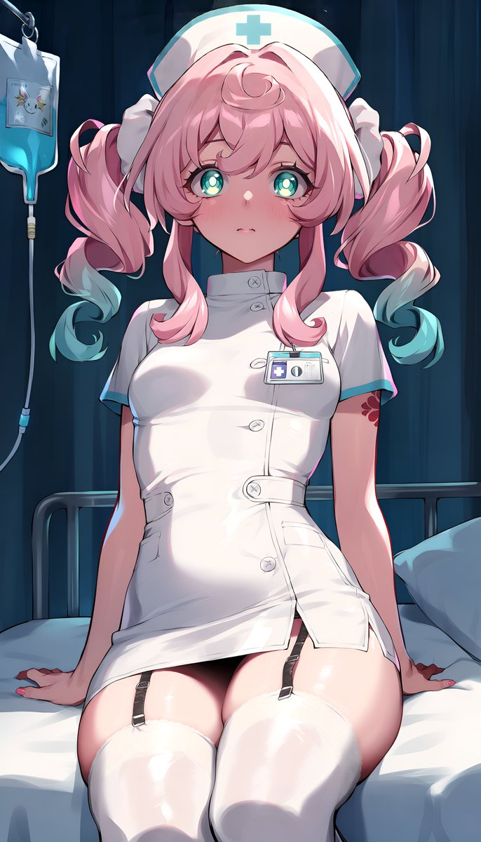 unhinged_urial's tweet photo. I haven't done anything #HSR in a while. Should I do more? I kinda want to make a follow-up to this set of Hyacine in nurse cosplay...

#AIArt https://t.co/uVVC8iv073