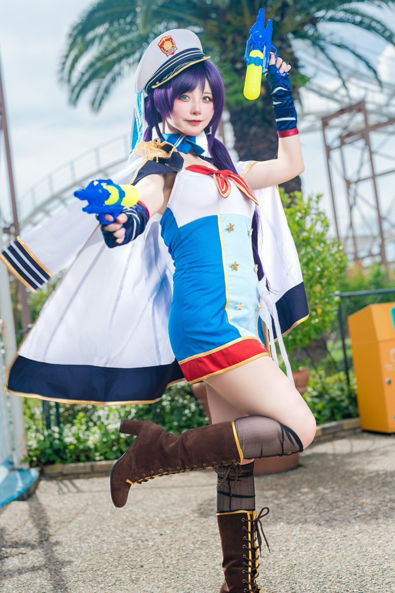 pom_pom_pome_'s tweet photo. コスプレ💜ラブライブ

スキのちからで
飛んで飛んでみようか！

東條希🔮めい
カメラ📸うたぴょんさん

#アコスタひらパー https://t.co/9m6O87aADl