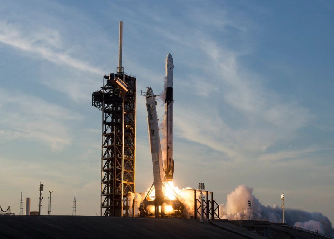 TESLACEOyvv4's tweet photo. We’re excited for Falcon 9 and Dragon to launch @NASA’s Crew-15, 16, and 17 missions to the @Space_Station from Florida https://t.co/GN5QD1vAtf