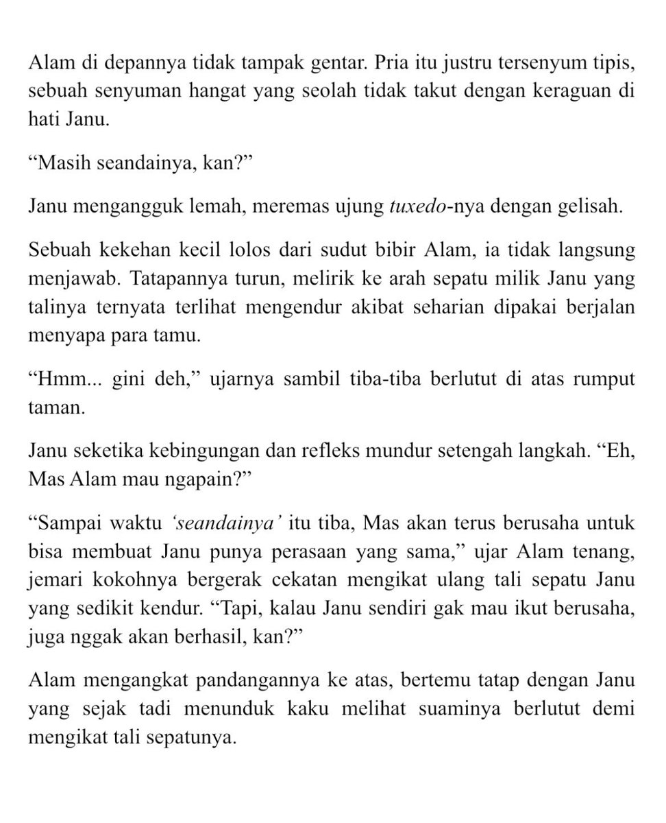lertkosuemn's tweet photo. 24. Mas akan berjalan dengan kecepatan yang sama dengan Janu - Alam. 🤵🏻💍🤵🏻 https://t.co/n8jbXC167O