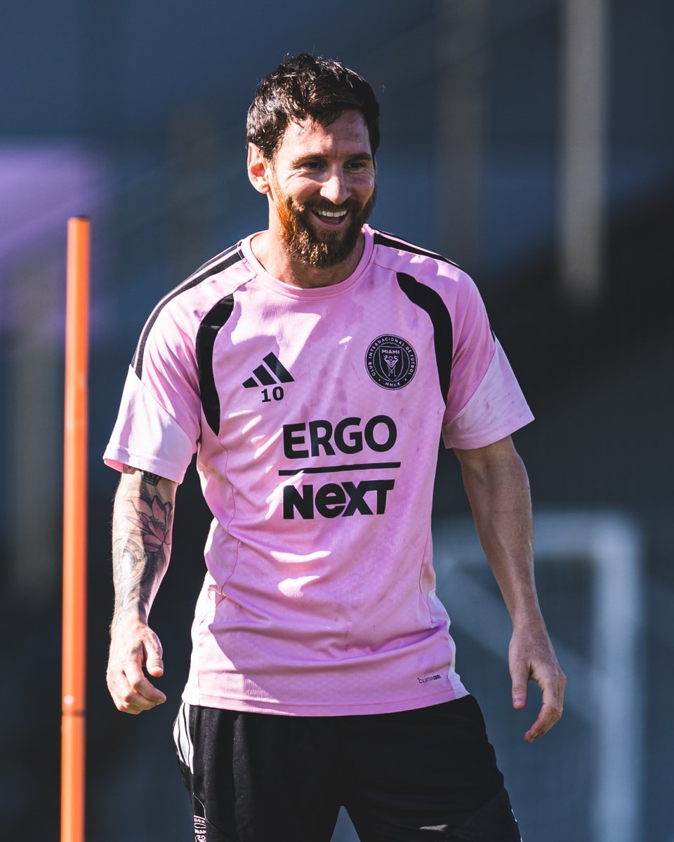 InterArg_'s tweet photo. 🐐📸 Leo Messi en el entrenamiento de ayer 😄 https://t.co/jnlDi1q3TB