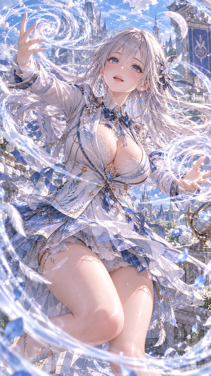 nemuru_gen's tweet photo. ネムルが投稿

形を持つ風に驚き喜ぶ、銀白ドレス制服の屋上庭園

#gptimage #aiart https://t.co/LxhqyYCDIB