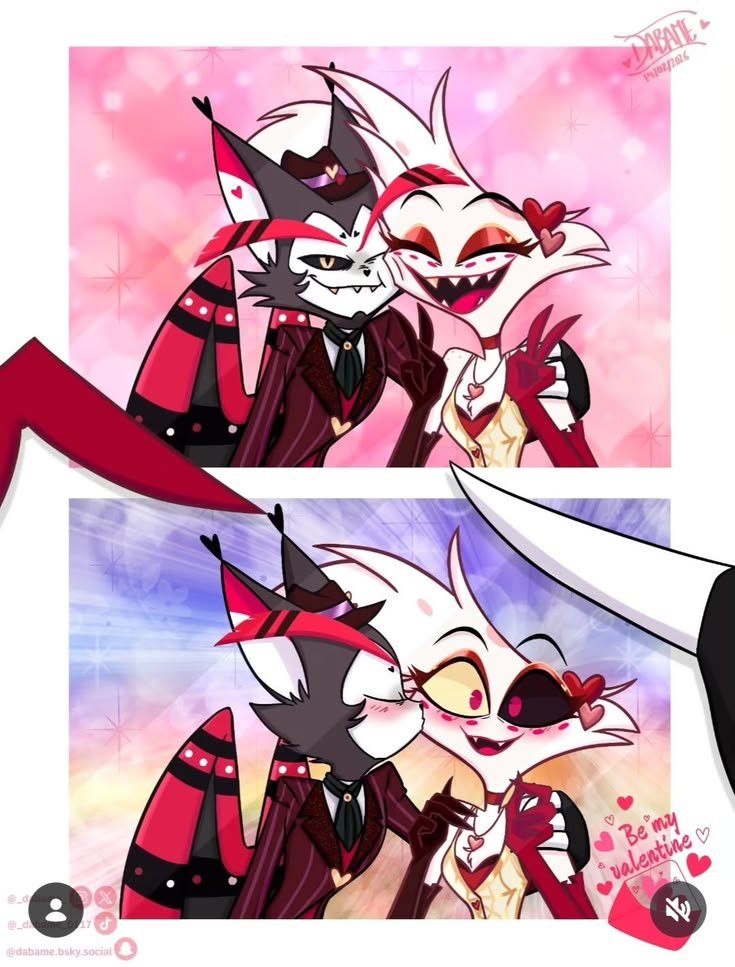 Alastoriaqniv's tweet photo. Huskerdust este ship es el mejor del Hazbin Hotel uwu https://t.co/94Rga0HXlB