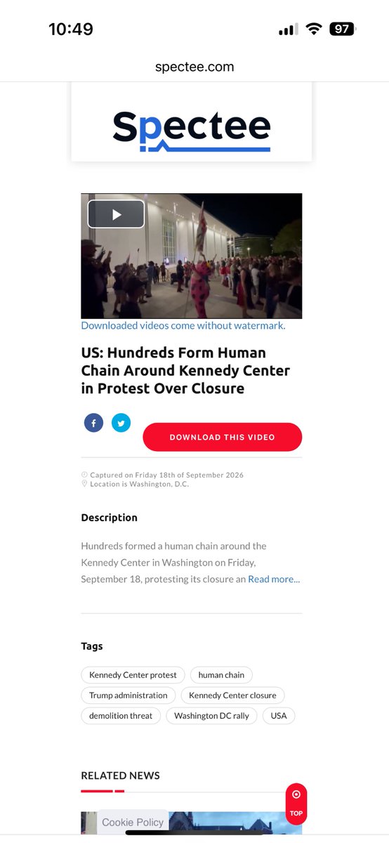 wdc7's tweet photo. @JoyceSpct I see no acknowledgement by Spectee that I am the creator of this video.  Please correct the situation; or pull down my video.  Thank you … https://t.co/fDJ4wx2LeL