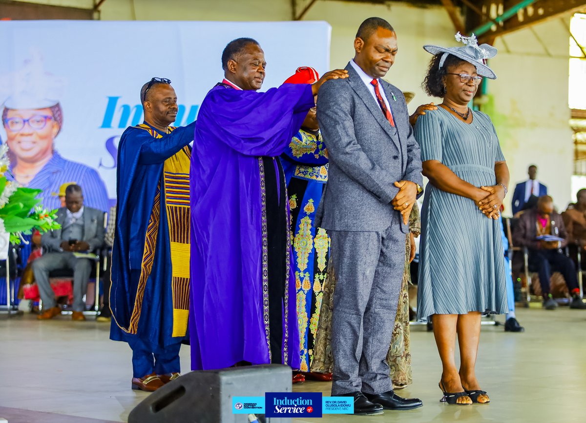 OfficialNBCHQ's tweet photo. It was a beautiful day of celebration, thanksgiving and renewed commitment at the Induction Service of the President of the Nigerian Baptist Convention, Rev. Dr. Olusola Idowu.

Joined by past leaders, ministers and members of the Convention, Rev. Dr. Olusola Idowu was formally inducted into office and committed to God for the assignment ahead.

As he begins this new chapter of service, we pray for divine wisdom, strength and guidance to lead according to God's will.

May God continually uphold and use him for His glory. Amen.

#InductionService
#NigerianBaptistConvention
