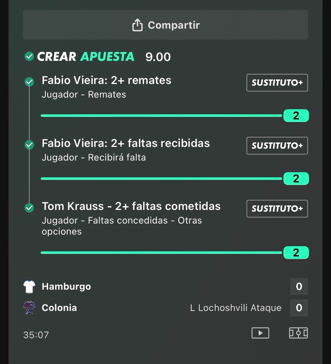 LASEGAD00RA's tweet photo. CUOTA 56 ✅✅✅
CUOTA 9 ✅✅✅
CUOTA 1.95 ✅✅✅

Verificada en @oddscouting y pasada por el canal de telegram: https://t.co/9mfWflRicX https://t.co/iRtqPCJ5Ij