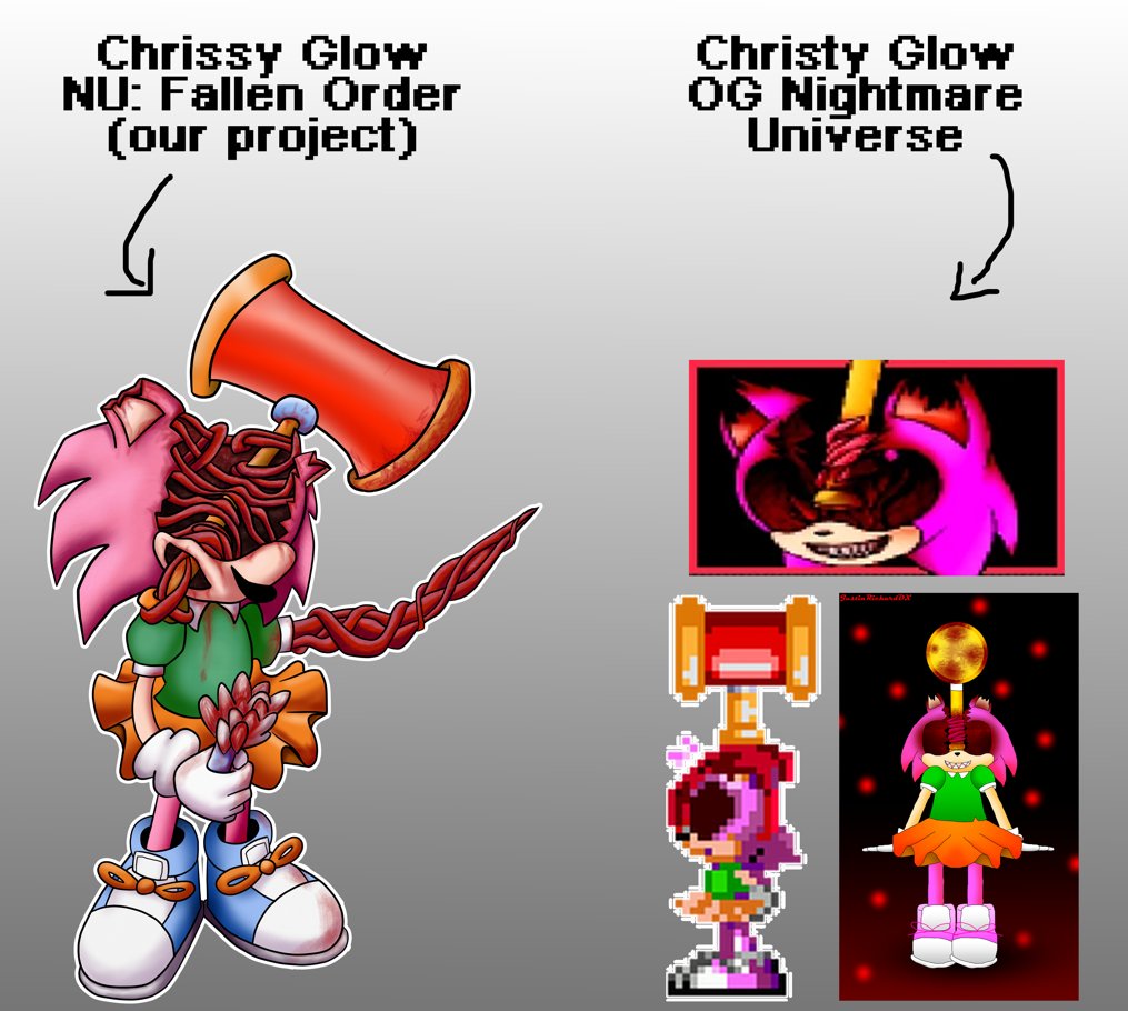Thatsnice21's tweet photo. Here's our version of Christy Glow from nightmare universe

Thought there was a lot of potential in the strange body horror of a hammer stuck in her head, so we've made her into Pervision (Psychseer)'s little murder maid!

Drawn by me (im a bum)

#SirGoldenLashes https://t.co/HR3nxKqezw