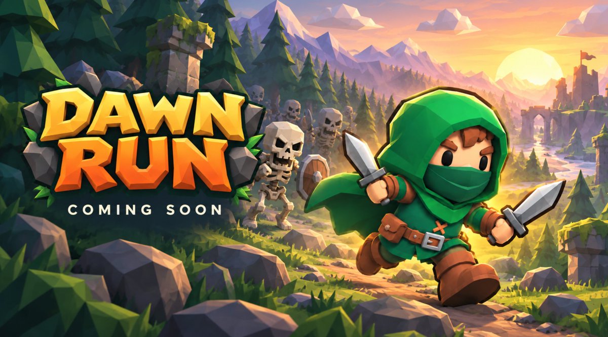 dawnrunofficial's tweet photo. Bad night to take the scenic route. 🌲

DAWN RUN is launching Soon! ⚔️
A play-to-earn fantasy survival game. Fight through skeleton hordes and stay alive long enough to see the sunrise.

More game and launch details coming soon.

https://t.co/F5LXZzKOiw

#DawnRun #SurviveTheDawn #P2E