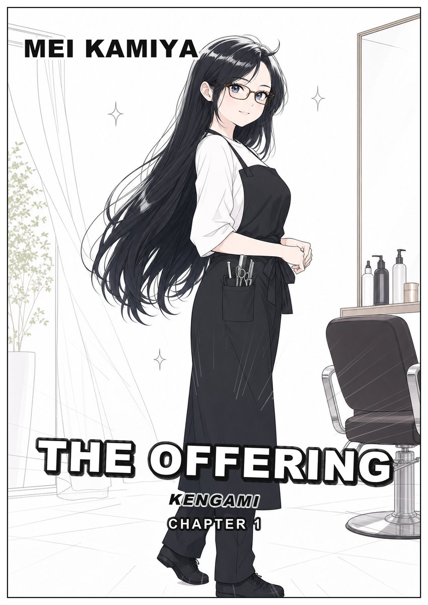 ShornStudio's tweet photo. KENGAMI — The Offering
English edition · 32 pages, full color
A stylist's five years of hair, cut live on a charity livestream — arranged by her own manager before she was ever asked.
fiction · all adults · non-sexual
https://t.co/9TqIwptMmj
#hairfetish #bobcut #doujinshi https://t.co/RfmCKEQHn9