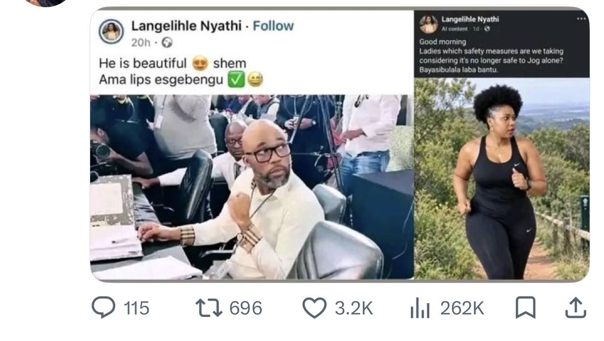 BokaniNcube5's tweet photo. @ngidi_thuli @AdvoBarryRoux The same women you want everyone to be biased towards😏… https://t.co/iScXWQSTmJ