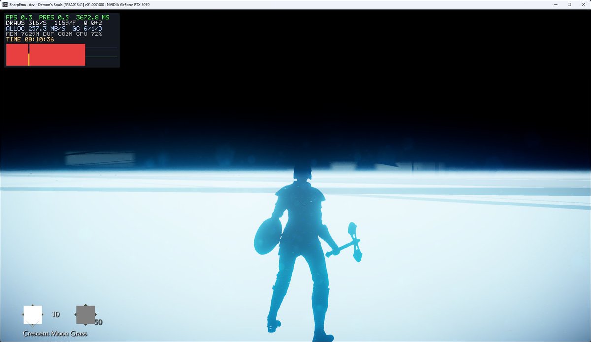 foufouadi_'s tweet photo. Demon’s Souls is finally showing real progress on SharpEmu, i am working on porting it to the main branch https://t.co/qivps1xHdm