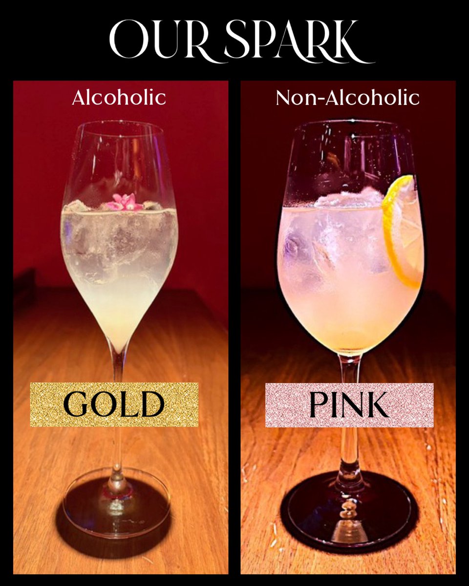 inaba_atsuko's tweet photo. 明日は、ライブ限定のオリジナルカクテル「OUR SPARK」をご用意しています🍸✨

💛 GOLD 
みちよセレクトの、日本酒🍶をベースにしたスパークリングカクテル✨

🩷 PINK 
あっちゅセレクトのピンクをイメージカラーにした、さっぱり���ンアルコールカクテル🍋

ぜひライブと一緒に楽しんでください🥂✨ https://t.co/gbQpH1Qv5E