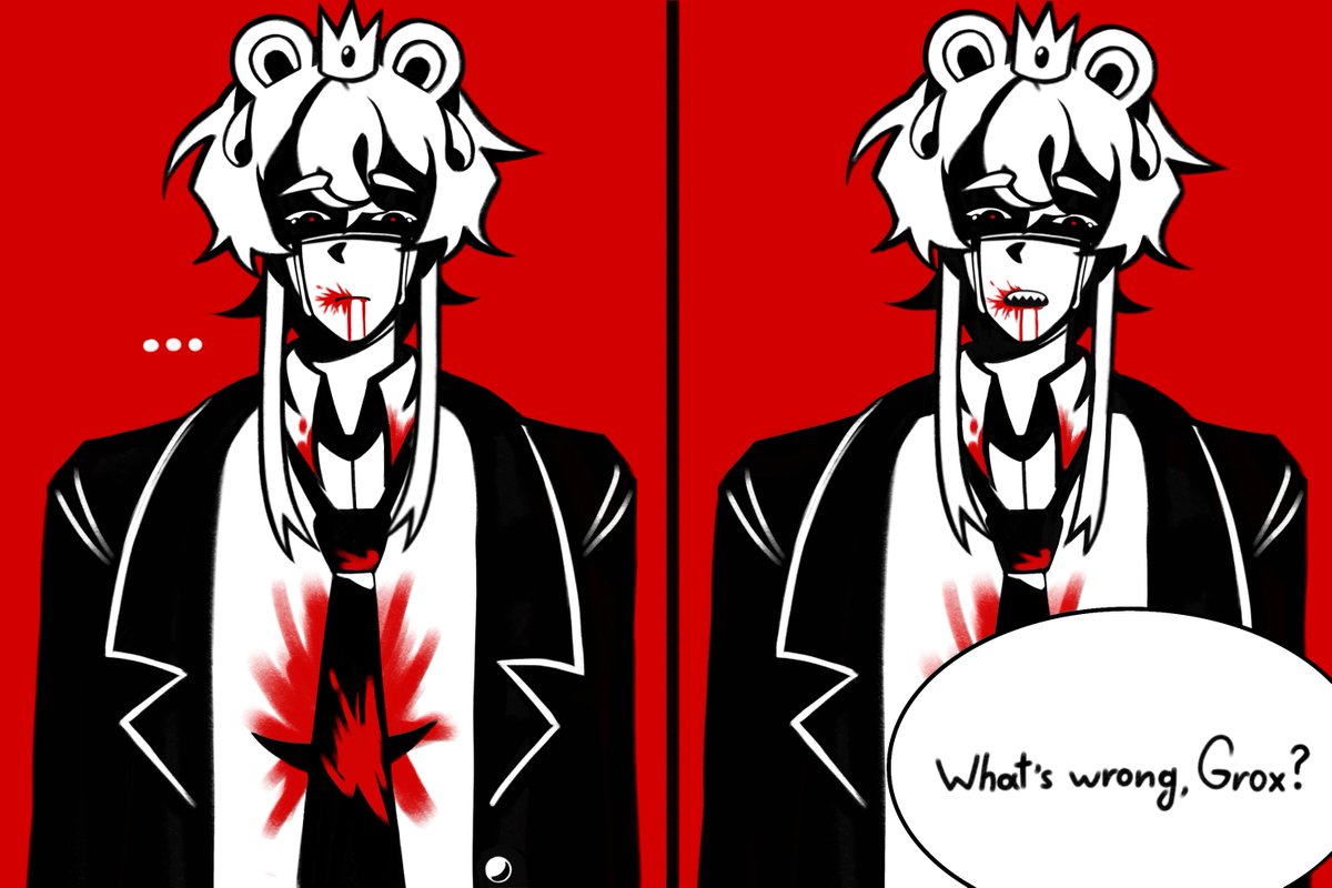 JustMillxX's tweet photo. ❗️Blood❗️Mini comic "Fear" 1/1 #Froggydude  #Grox #Frox #Comis #art #blood https://t.co/XBlPYhWDkn