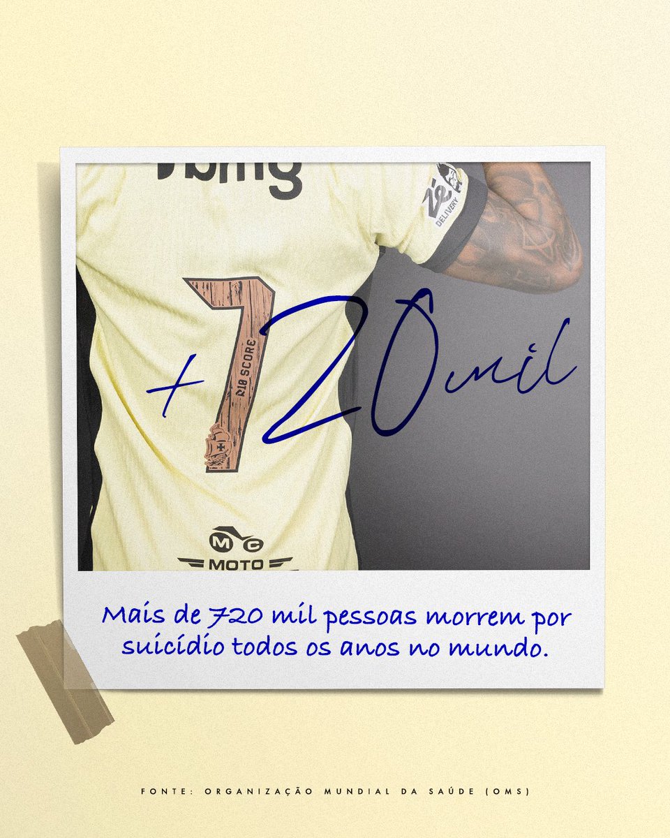 VascodaGama's tweet photo. Falar sobre saúde mental também é um ato de coragem.

Neste Setembro Amarelo, o Vasco reforça a importância de abrir espaço para a conversa, para acolher e estar presente. 💛

Se precisar, procure ajuda. Você não está sozinho.

#VascoDaGama https://t.co/mpXk4Z55Gq