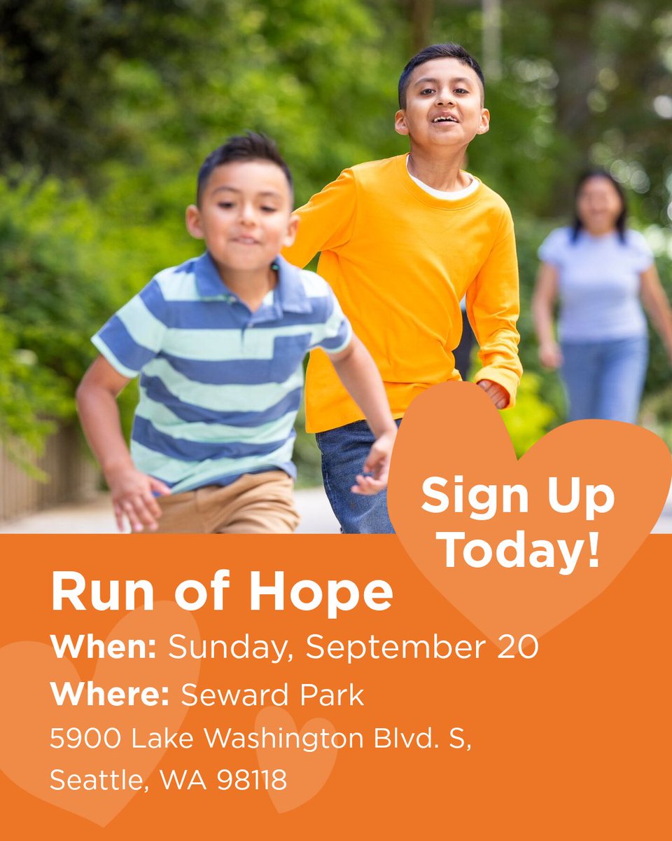 seattlechildren's tweet photo. The 18th annual Run of Hope Seattle is this Sunday. Registration will go up $5 during race day. Make a difference in pediatric cancer research. Sign up today! https://t.co/osYVfpIbTR https://t.co/zMsXaBlCFN