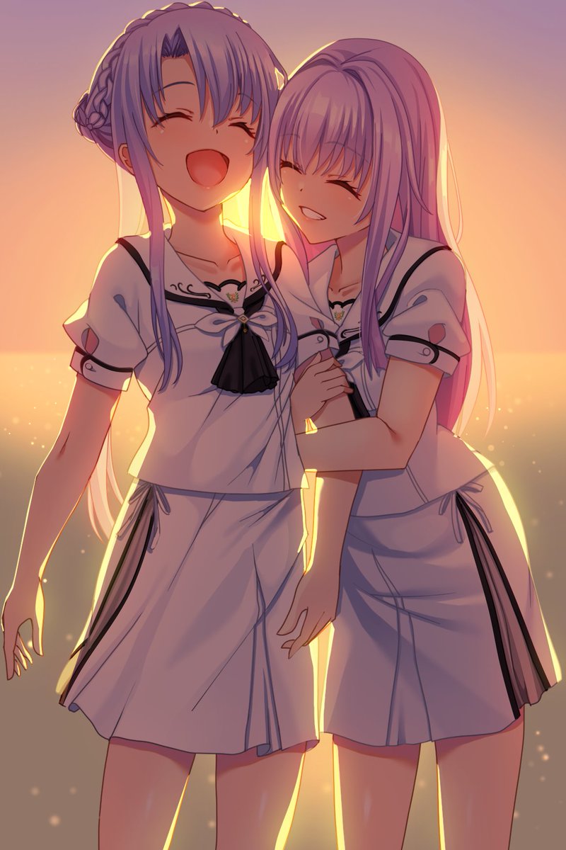 nukotem's tweet photo. おめでと～！
🎉 #SummerPockets
#サマポケ 
#空門蒼生誕祭 
#空門藍生誕祭 https://t.co/TmonsZzJWr