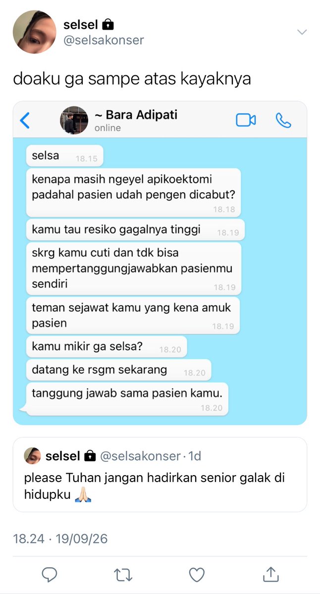 seraphinedust's tweet photo. #keonhyeon short au

when selsa almahera (sh) as new drg spesialis konservasi gigi di RSGM harus berhadapan dan jadi main victim dari bara adipati (kh), kepala dept. bedah mulut yang terkenal keras dan galak https://t.co/6bM7BCmsLa