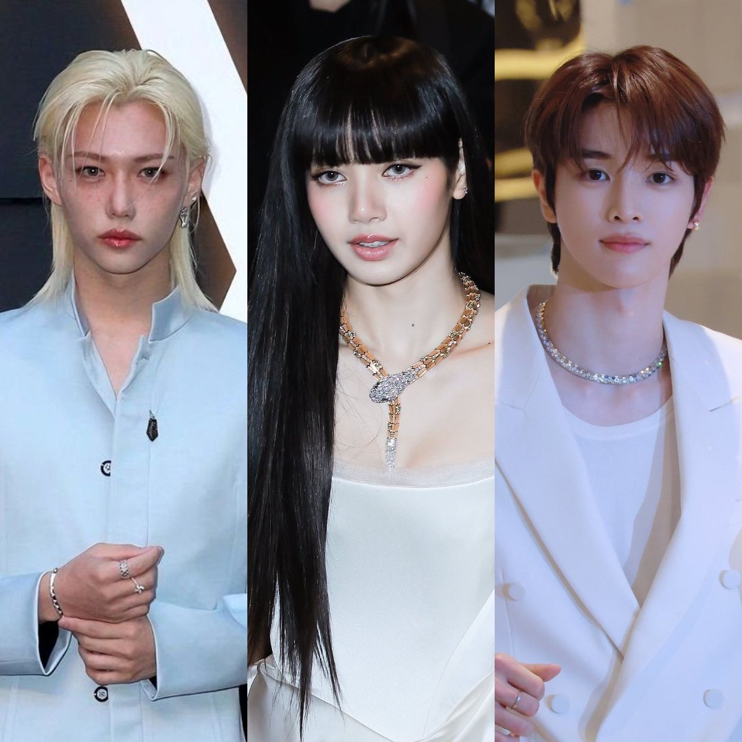 AboutMusicYT's tweet photo. Lisa, Felix and Sungchan are rumored to attend the Louis Vuitton Fashion Show in Paris on October 6th. https://t.co/ZUezVt0NfB