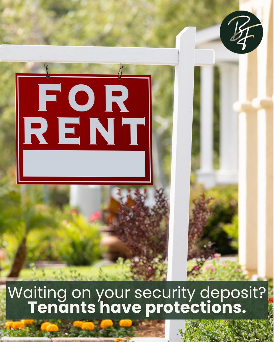 bryanfaganlaw's tweet photo. Moved out and still waiting on your deposit? 🏠 TX landlords generally have 30 days to return it or explain in writing. Normal wear &amp; tear can't be deducted. Call 855-810-0602 or book online: https://t.co/LLETb1PkKG #TenantRights https://t.co/SNEutm2rCM