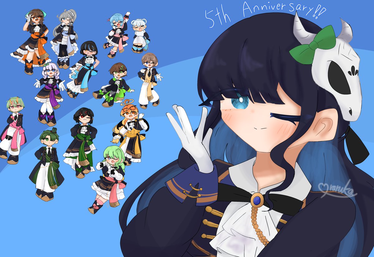 kamizawa9338's tweet photo. #めめ村　#めめ村5thANV 　#めめもりアート

めめ村5周年おめでとうございます！

私は推し始めたの4年とちょっと前ですけど、その時から楽しませてもらってます！
これからもみなさん体調に気をつけて楽しんでゲームしてください！ https://t.co/dqDlWUgJ4y