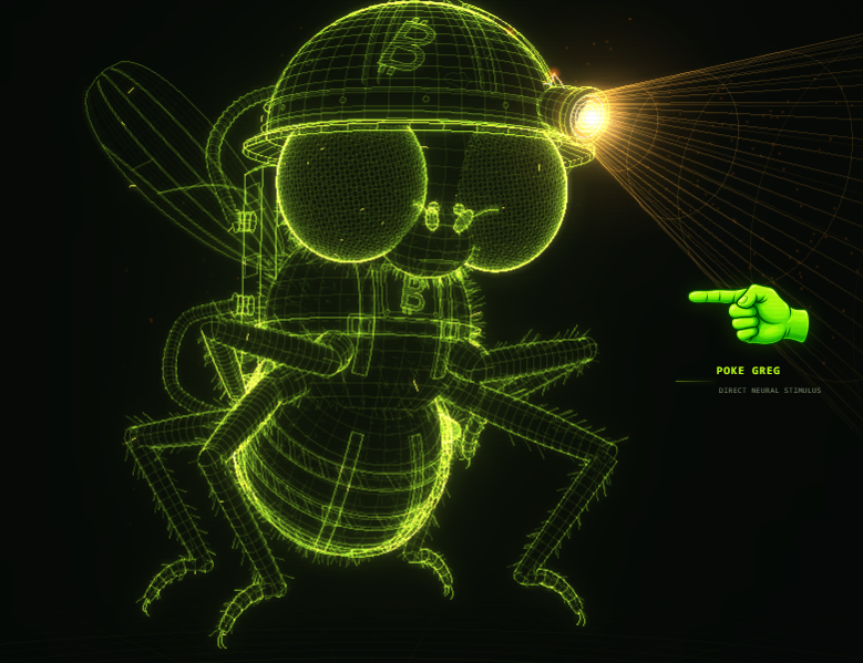 theFlyMiner's tweet photo. You can now stimulate (😏) Greg by poking him.

https://t.co/AhACRA2FAo https://t.co/XTdhTnDQF9