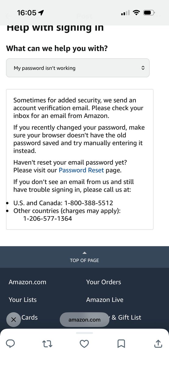 KarenHebdon's tweet photo. @AmazonHelp Called it and number not recognised …. Any more expert advice ? https://t.co/VLaIstSAoh