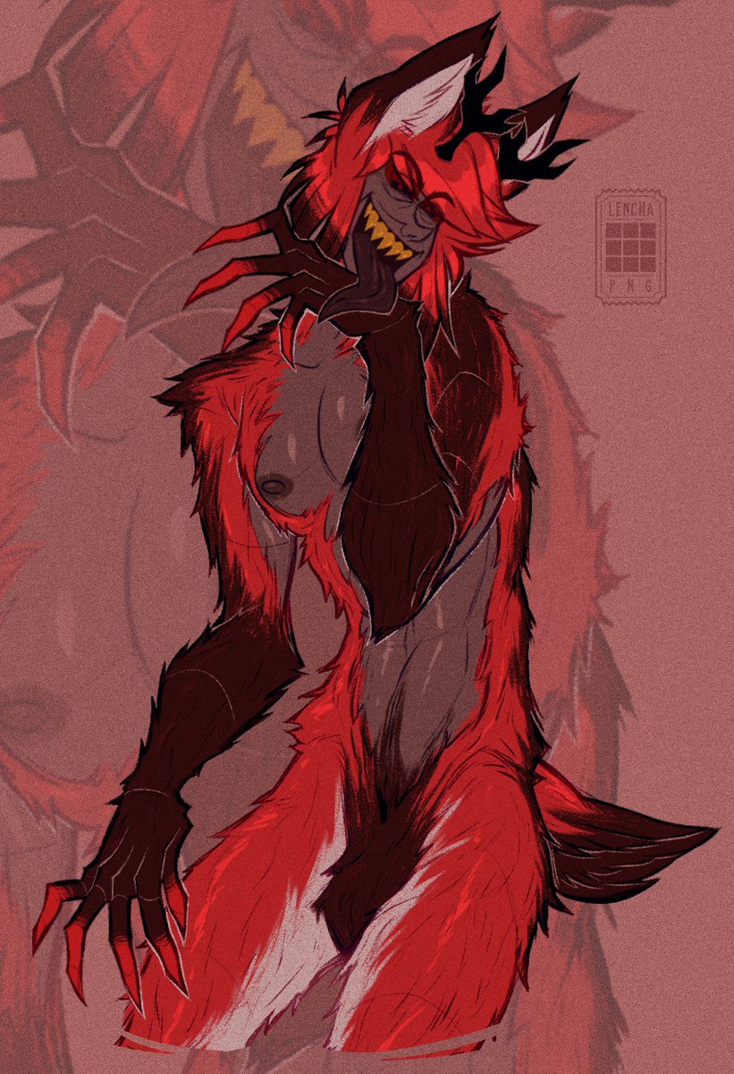 lenchaPNG's tweet photo. This was supposed to be on the same sheet as the sketches, but I wanted to make it a separate picture

#HazbinHotel #Alastor https://t.co/eQTCdLuuZZ
